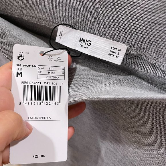 Mango Grey Skirt (Retail: $89) - Picture 7 of 7